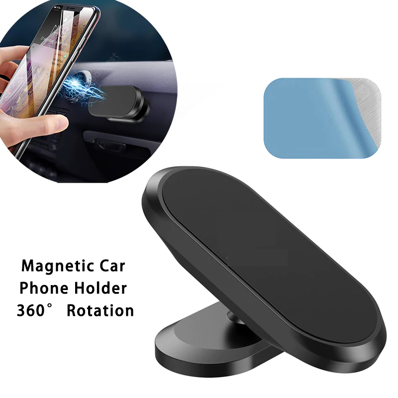Supporto magnetico per telefono per auto Supporto a 360 ° per supporto per auto Supporto magnetico per telefono da 4,0-6,4 pollici per Samsung, supporto per telefono iphone