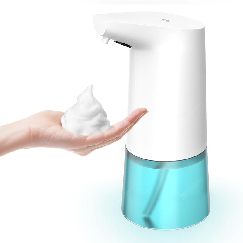 AD-1807 Erogatore automatico di sapone in schiuma ad induzione Dispenser di lavaggio in schiuma 350ml - Bianco